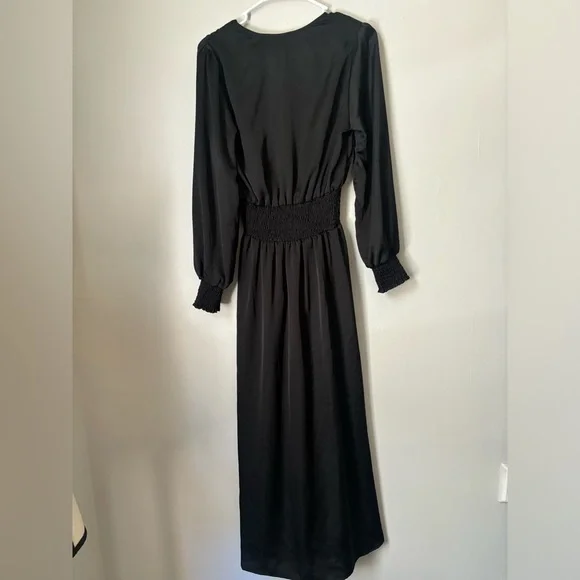 RESA Jade Black Long Sleeve Maxi Dress - Size M - Picture 7 of 7
